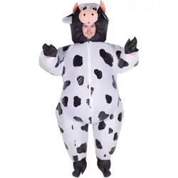 Взрослый забавные надувные животных корова маскарадный костюм корова талисман CostumeHalloween Пурим олень 150 см-200 см