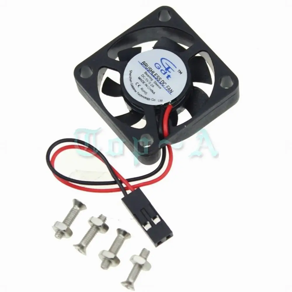 

Gdstime 5 Pieces DC 5V Small 30mm x 30mm x 7mm 3007S DuPont 2 Wire Brushless Cooler For Raspberry