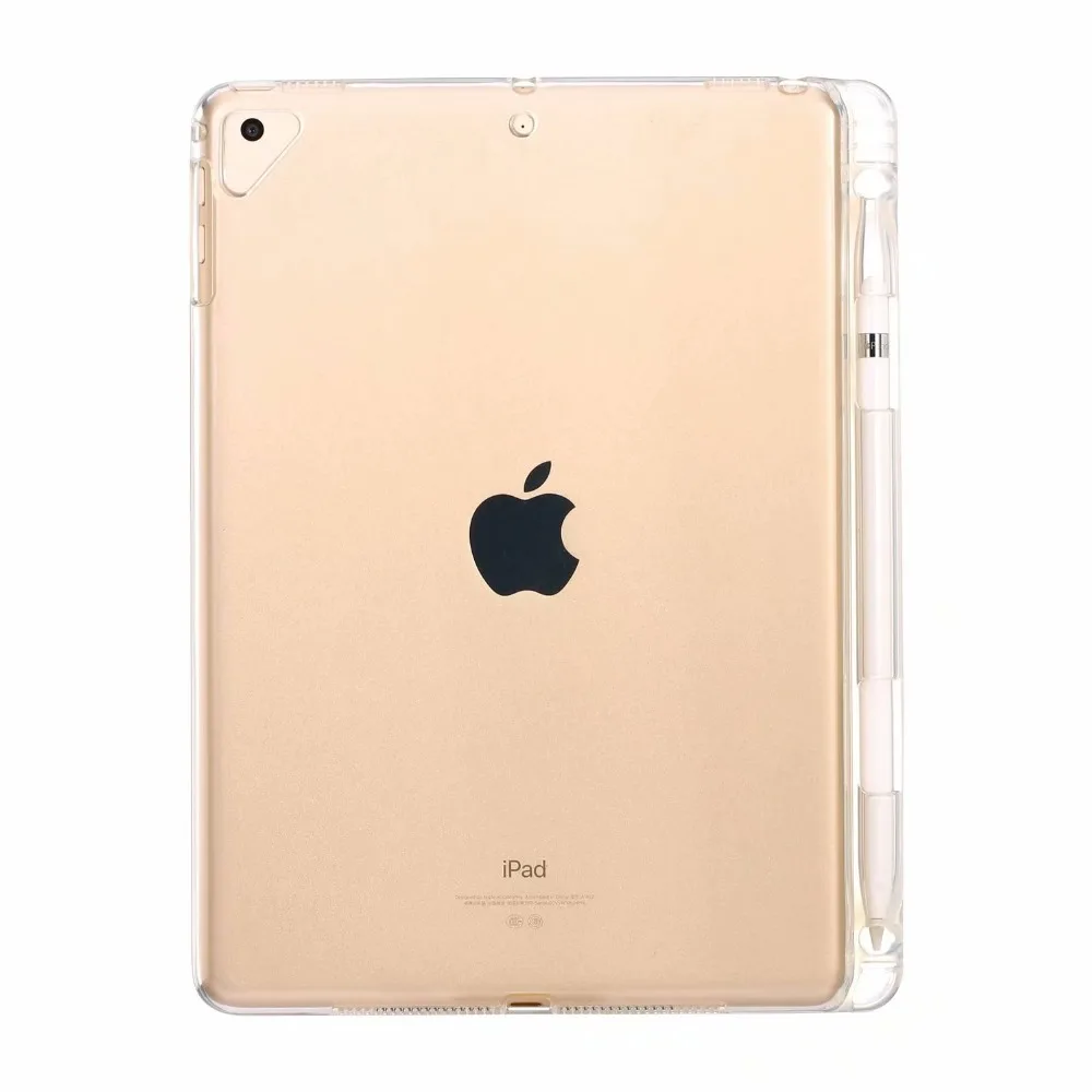 New 7.9'' Solid Clear Tablet Case for iPad mini 5 Pencil Case Transparent TPU Protective Cover for iPad mini 5 2019 Pencil Case (2)