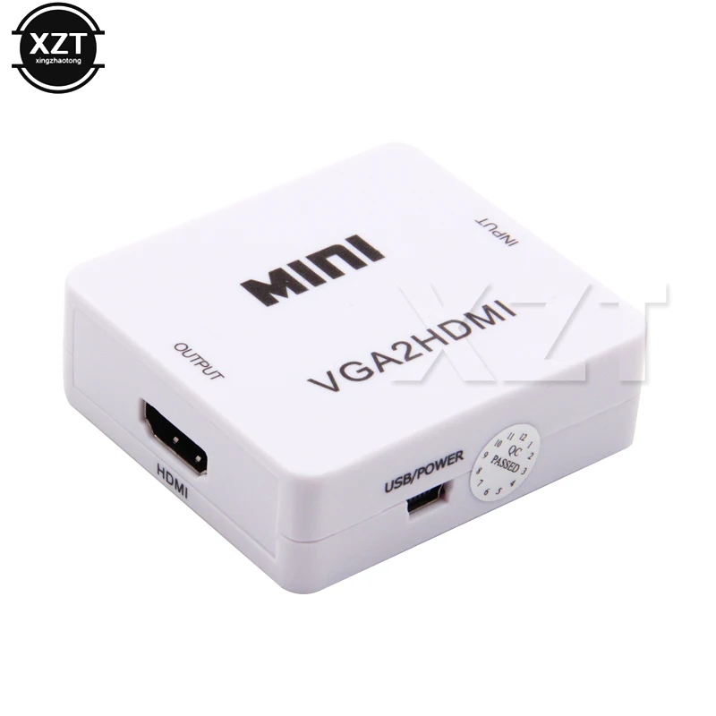 

Mini 1080P VGA to HDMI adapter Converter VGA2HDMI Connector with Audio for PC Laptop to HDTV