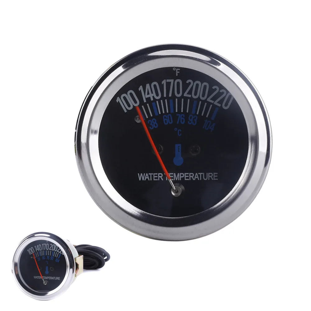 CNSPEED 2"52mm 12V Car Auto Water Temp Gauge 38104 Celsius Fahrenheit