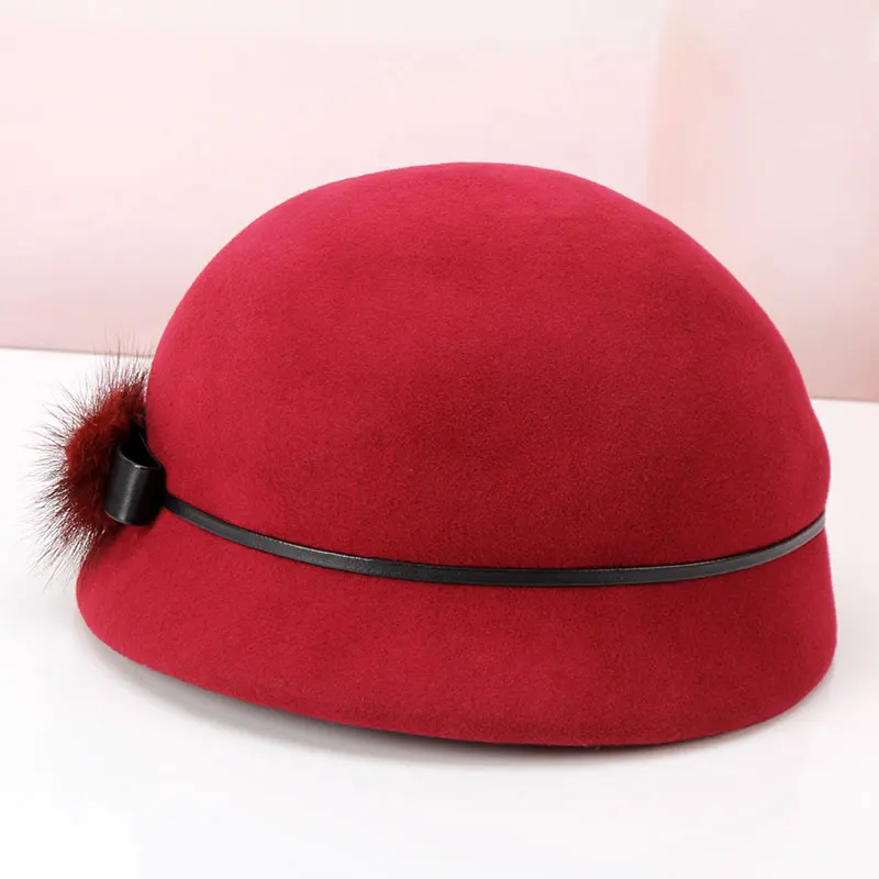 

Шляпа-фетровая женская, Осень-зима, Шляпа Fedora, B-8930