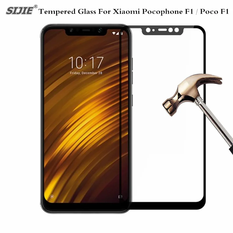 Закаленное стекло для глобальной версии Xiaomi POCOPHONE F1 6 ГБ 128 POCO Snapdragon 845 18 &quotПолное