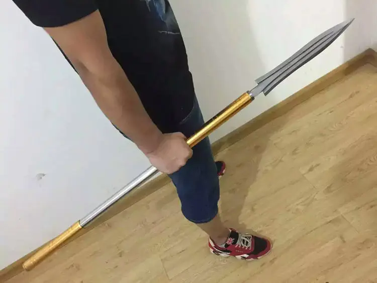 Chinese Wushu Kung Fu Spear Dao Sharp Manganese Steel Handmade Sturdy