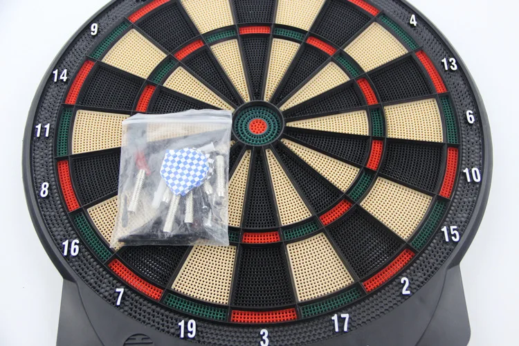 Новейшая горячая Распродажа 15 дюймов крытый ABS светодиодный Dartboard электронная Dartboard с 6 латунными Дартс Магнитная dartboard