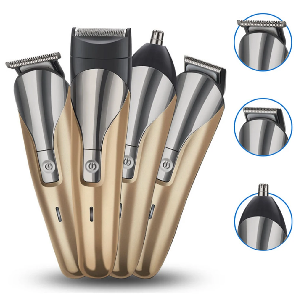 

4 In 1 Kit For Man Electric Razor Shaving Blades Machine For Shaving Kit Straight Razor Barber Razor Electric Shaver Combination
