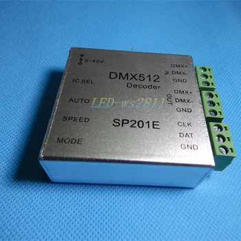 

1pcs SP201E DMX512 decoder operation instructions led controller support almost every kind of LED-DRIVER-IC RGB controller