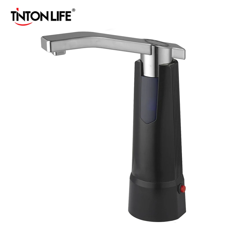 TINTON LIFE Electric Water Bottle Pump Dispenser with Rechargeable Battery Drinking Bottles Suction Unit Water Dispenser