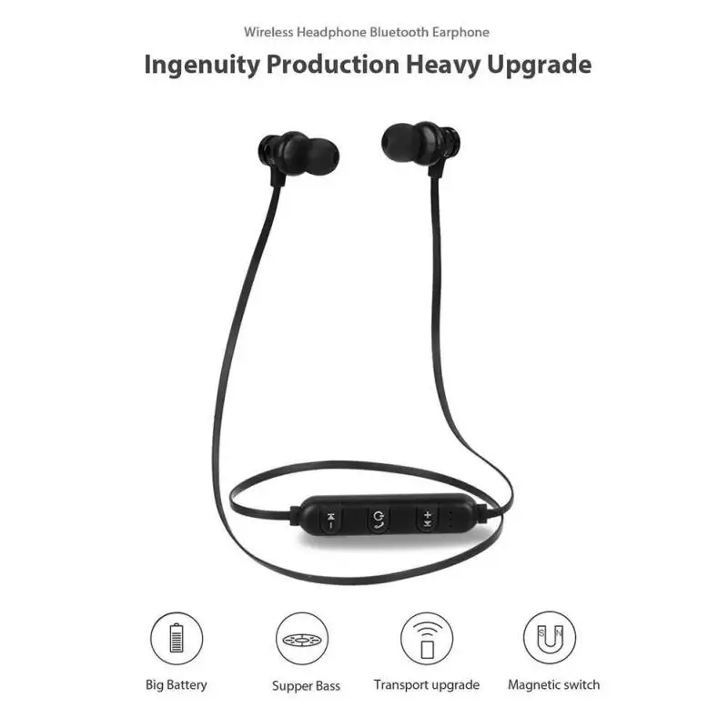 Sport Wireless Bluetooth 4.2 Headset Magnetic Music Bluetooth Earphone For iPhone 8 X 7 Xiaomi 9 /8 SamSung S10/S9/S8