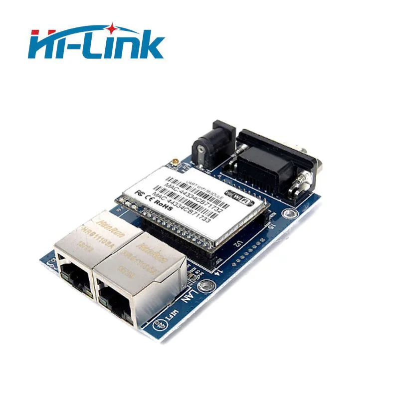 Бесплатная доставка 2 комплекта/партия RT5350 последовательный Uart к Wi Fi двойной ethernet