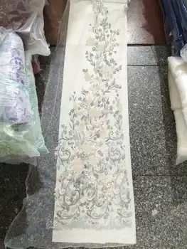 

Nigerian latest lace fabric wholesale 2017 African best cotton lace fabric for Nigerian Wedding dress