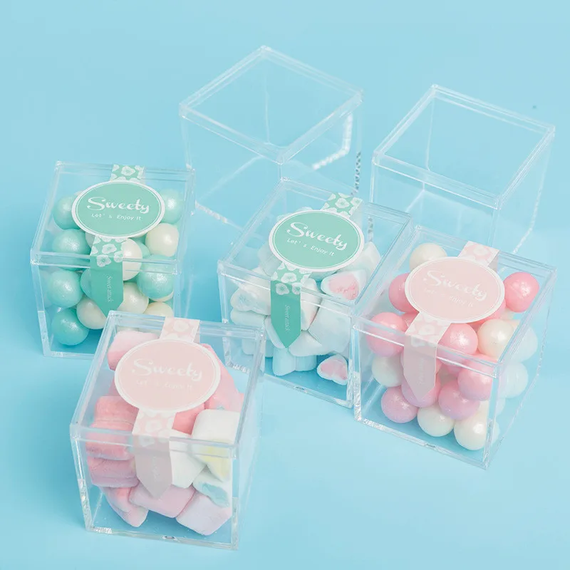 acrylic clear square box