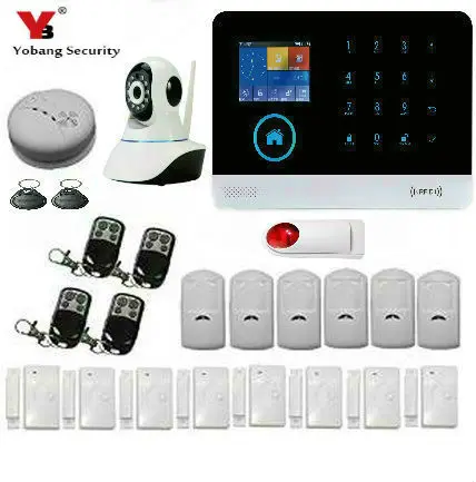 

Yobang Security wireless wifi gsm alarm system TFT display door sensor home security alarm systems Wireless Smoke Detector