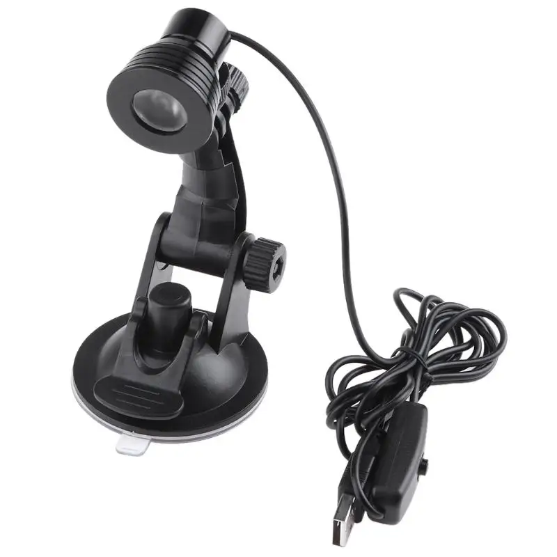 

3W Mini USB Powered Desk Lamp Detachable Suction Cup Rotatable Multi-Angle Lighting LED Table Light white/warm white light