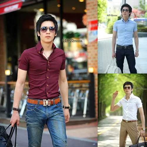 2014 brand new Mens Short Sleeve ShirtsFashion Clothing