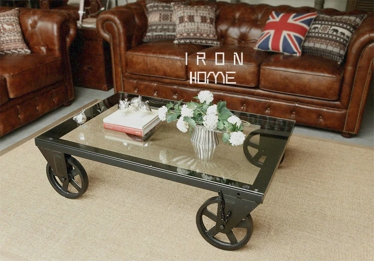 Square, wrought iron tea table. Belt wheel toughened glass tea table. Creative tea table. Square, wrought iron tea table. Belt wheel toughened glass tea table. Creative tea table.