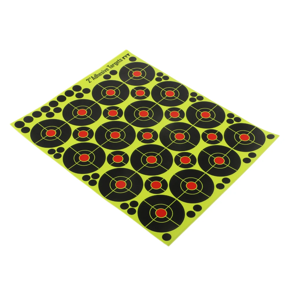 1 Roll Paper Target + 10 pcs Sheet Paper Target Self-adhesive Archery Shooting Target Stickers for Short Distance Shooting