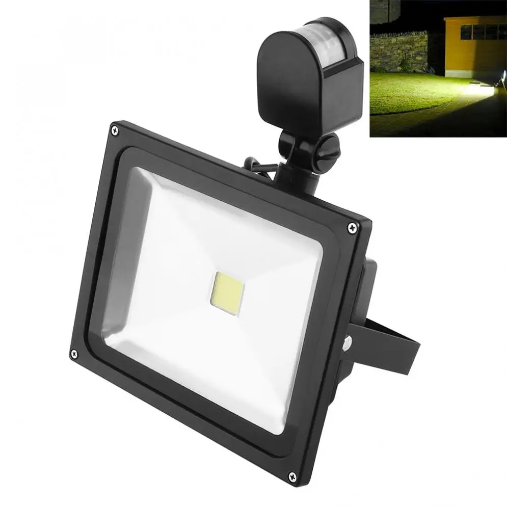 

New Waterproof IP65 30W 2700LM PIR Infrared Body Sensor LED Flood Light with 120 Degre Beaming Angel Support 90-240V for Outdoor