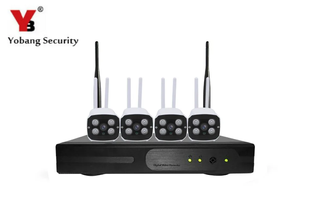 

YobangSecurity 4CH 720P WIFI NVR Wireless Network Camera System IP Surveillance Camera Night Vision CCTV Security System