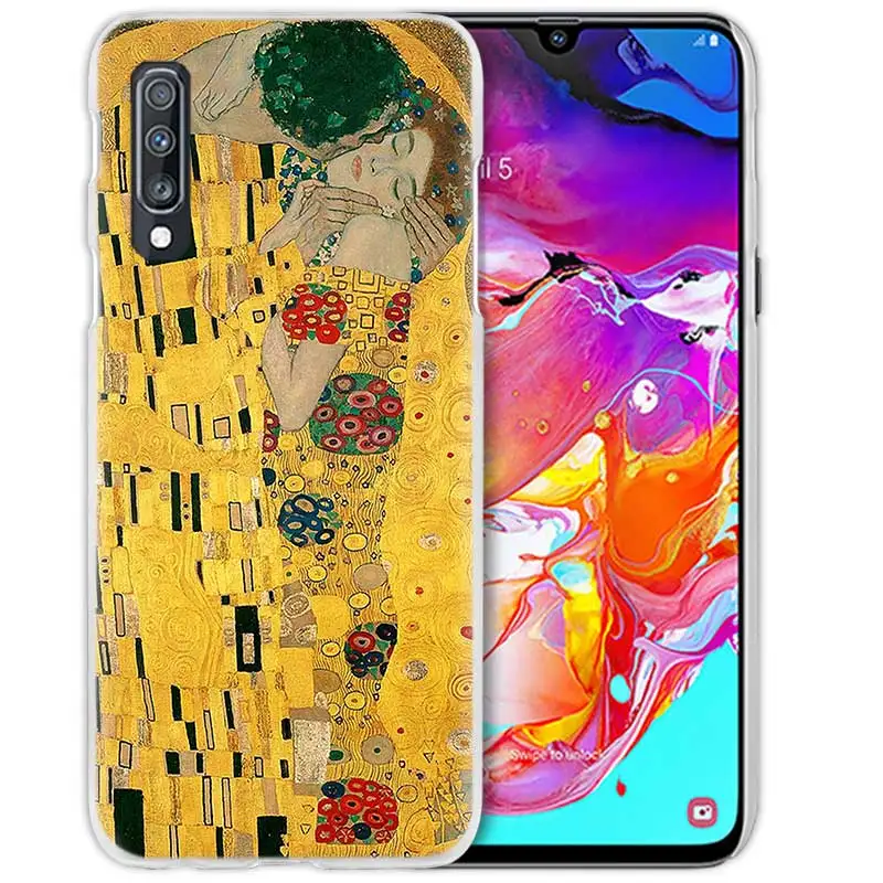 Чехол Kiss Gustav Klimt для samsung Galaxy A50 A70 A20e A40 A30 A20 A10 A8 A6 Plus A9 A7 жесткий прозрачный чехол для телефона из поликарбоната - Цвет: 05