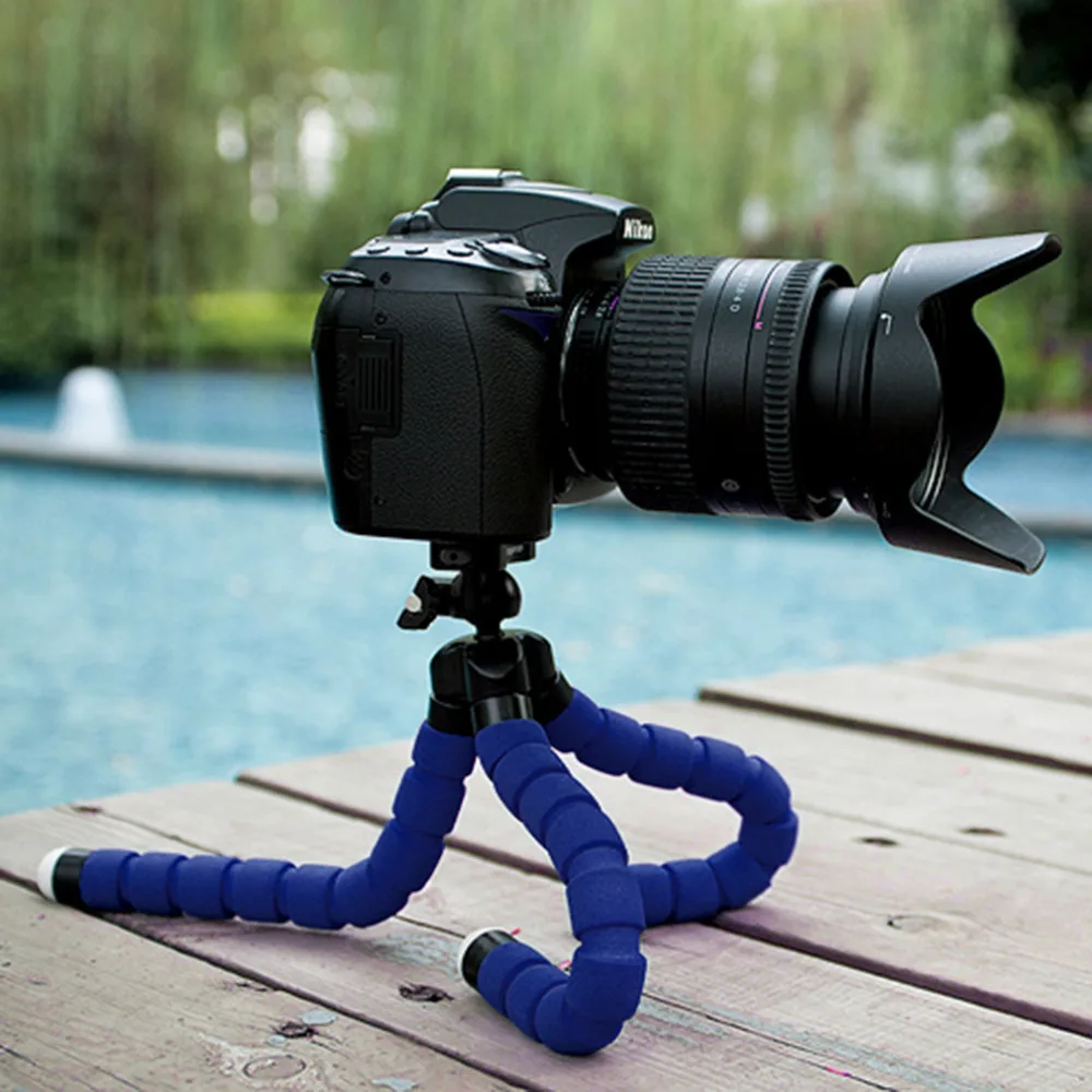 

Universal Mini Octopus Flexible Small Lightweight Portable Tripod Sponge Stand Holder For Mobile Phones Cameras