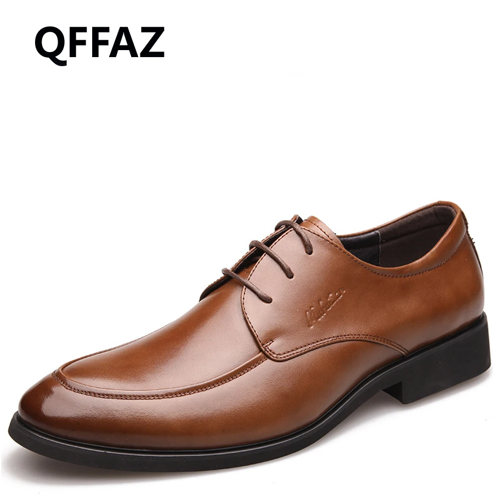 Robe Hommes Black Véritable Marque brown Pour Chaussures En De Qualité Oxford Haute Affaires Nouveau Qffaz Cuir Mariage À Lacets TX45Sq