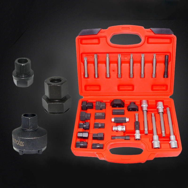30pcs Alternator Freewheel Pulley Puller Alternators Tool Set Special
