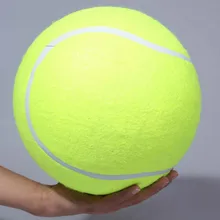 24CM giant tennis ball dog toy large inflatable tennis dog interactive toy pet supplies outdoor cricket dog toy hot sale