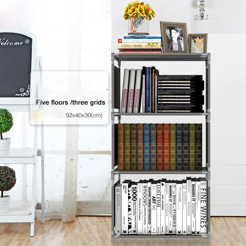 بسيطة رف خزانة الكورية متعددة الوظائف تخزين خزانة تركيبة خالية رف متعدد الطبقات غير المنسوجة رف