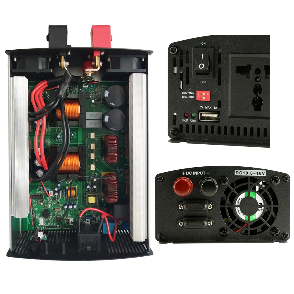 50HZ 60HZ Solar Inverter 500W 12VDC Input 110VAC 120VAC Output EPEVER 500W Pure Sine Wave Inverter