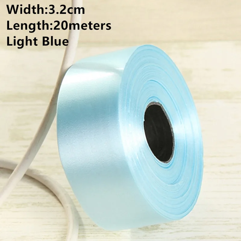 Новинка 1 рулон Width1cm-3.2cm бумажная лента ветровой колокольчик может быть завязана с воздушным шаром может быть разорвана пластиковые ленты можно свернуть ленту - Цвет: 3.2cm Light Blue