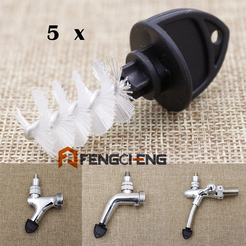 

Homebrew Draft Beer Tap Faucet Clean Cap Brush Sanitary Taproom Accessory