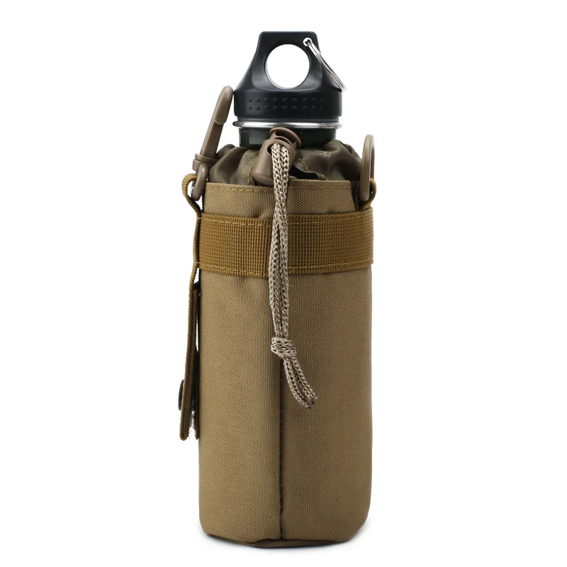 Camouflage Molle Water Bottle Pouch Drawstring 600d Bottle Holder