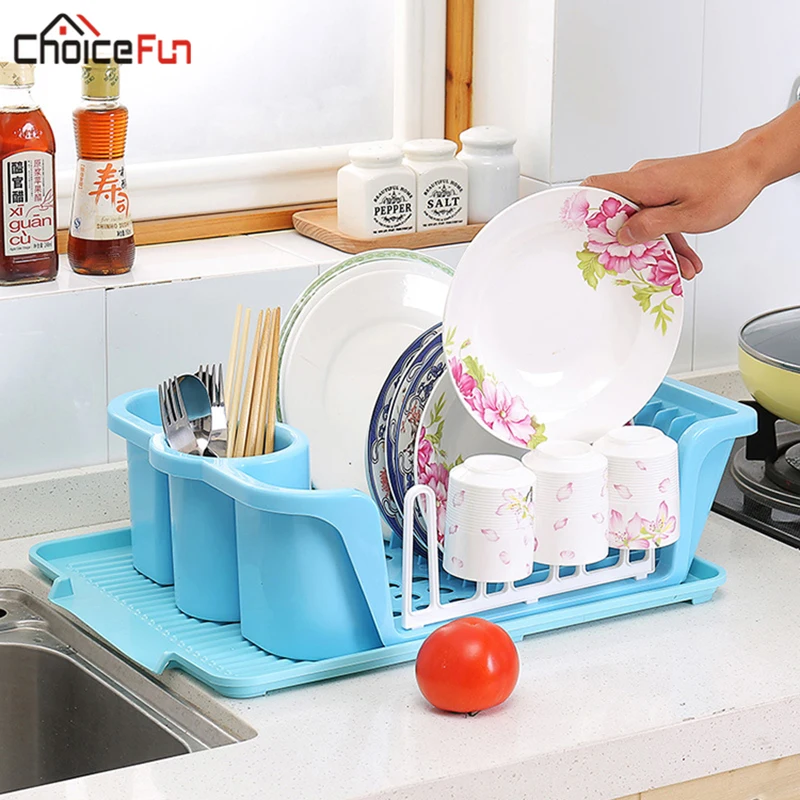 CHOICEFUN Kitchen Utensil Accessory Organizer Storage Tableware Dryer