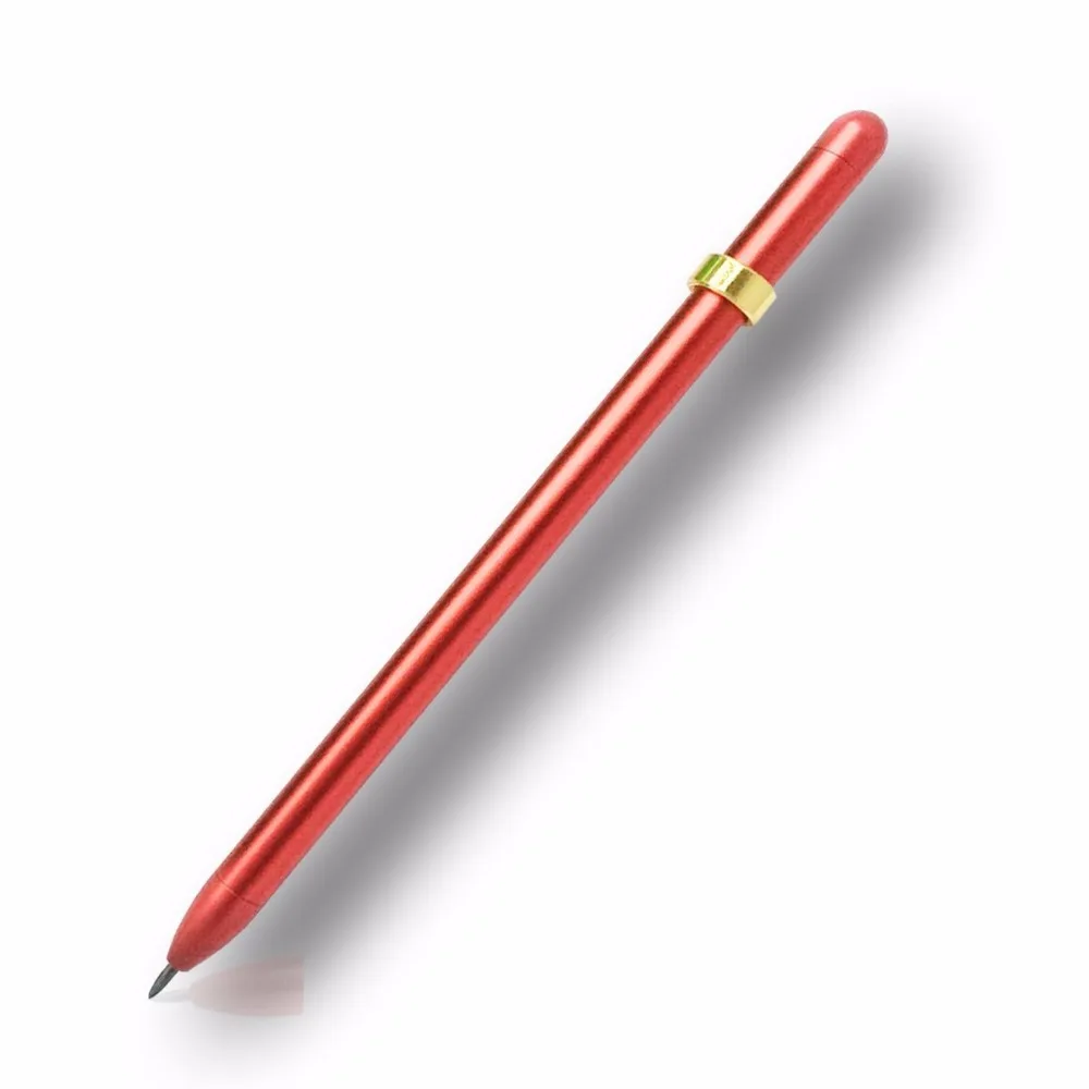 

Mechanical Pencil 2.0mm Simple Style Aerospace Aluminum Multifunctional 2B Pencil For Office and Drawing Design(RED)
