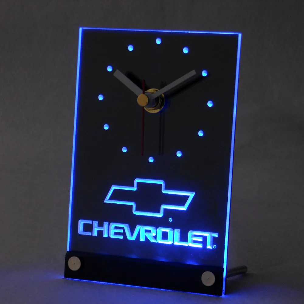Tnc0817 Chevrolet 3D светодиодный настольные часы