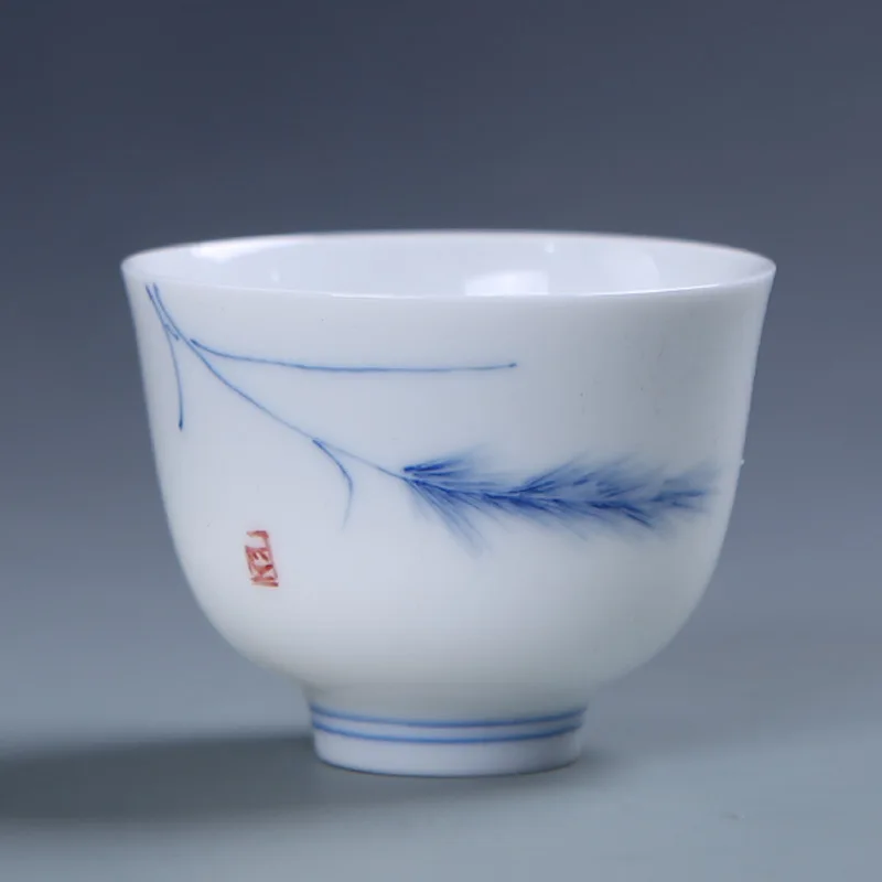 Dehua керамические чашки окрашенный белый фарфор чайная чашка Ностальгический Творческий кунг-фу мастера чашка Китай Ветер