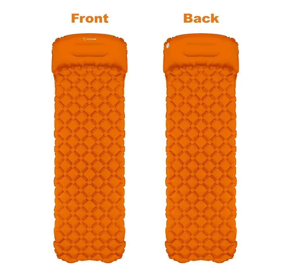 Hitorhike innovative sleeping pad fast filling air bag camping mat inflatable mattress with pillow life rescue 550g cushion pad