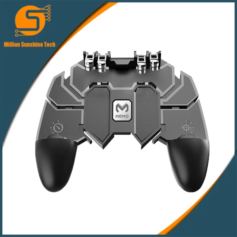

Mobile PUBG Controller Turnover Button Gamepad for PUBG IOS Android Six 6 Finger Operating Gamepad Peripherals PUBG Controller