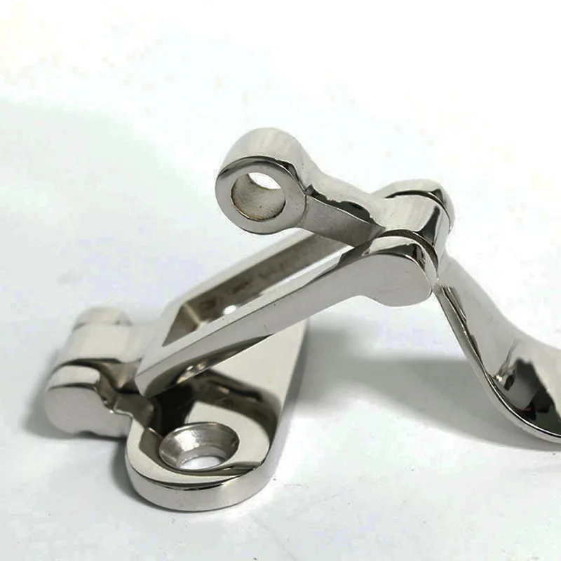 1 Set Fastener Clamp For Boat Marine Hatch Anti-Rattle Latch Silver Hardware Hinge Buckle Stainless Steel Locker