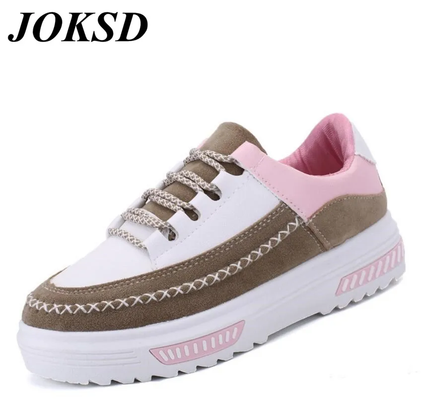 Prix pour JOKSD Femmes confortable de Chaussures de Skate 2017 printemps et automne nouveau bas pour aider sauvage doux fond En Plein Air chaussures A73 Prix pour JOKSD Femmes confortable de Chaussures de Skate 2017 printemps et automne nouveau bas pour aider sauvage doux fond En Plein Air chaussures A73