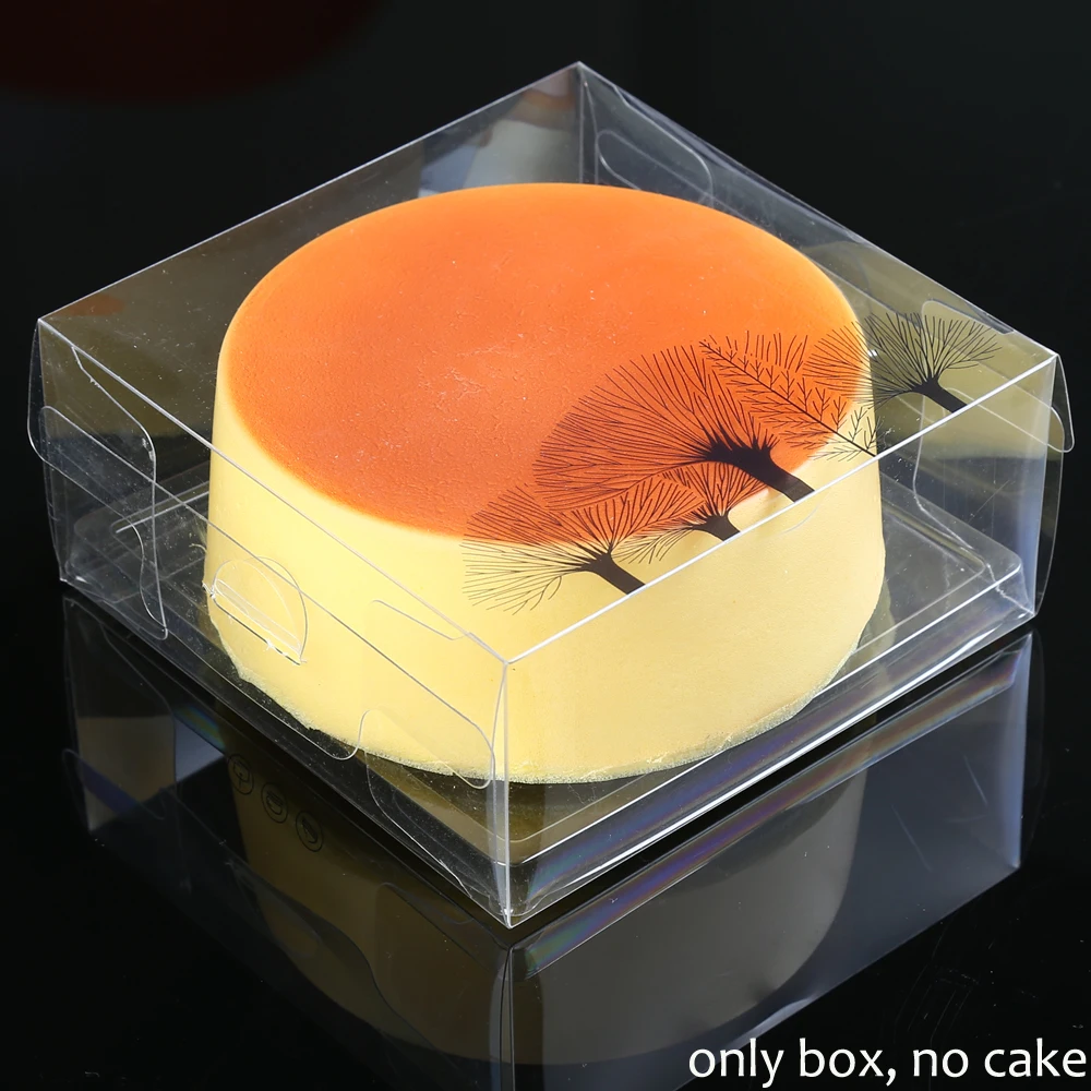 

13*13*6 cm Clear One Layer 5 inch Cheese Cake Party and Outdoor Activities using Cake Box Picnic Cake Box Transparent Cake Box