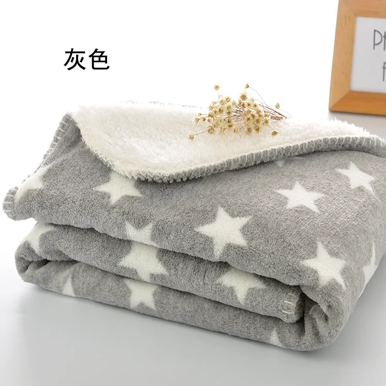Одеяло для новорожденного термальное Коралловое Флисовое одеяло для младенца Bebe пеленать ворс приема коляска обертывание детское постельные принадлежности одеяло s