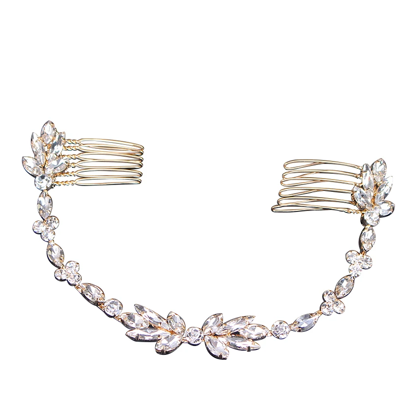 

Xinyun Best Selling 2018 Products Hair Jewelry Hair Ornament Wedding Hair Accessories Bridal Bride Hair Comb Crystal Headpiece