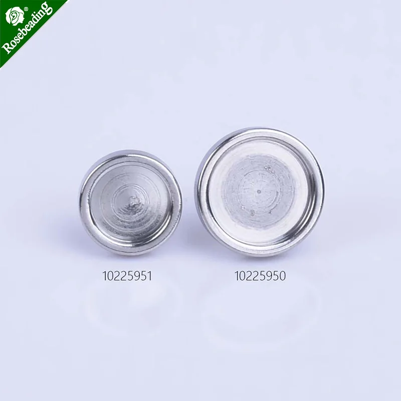 

316L Stainless Steel Ear Studs Round Bezel Cup Cabochon Settings Studs Bezels Wholesale Earrings,sold 10pcs/lot
