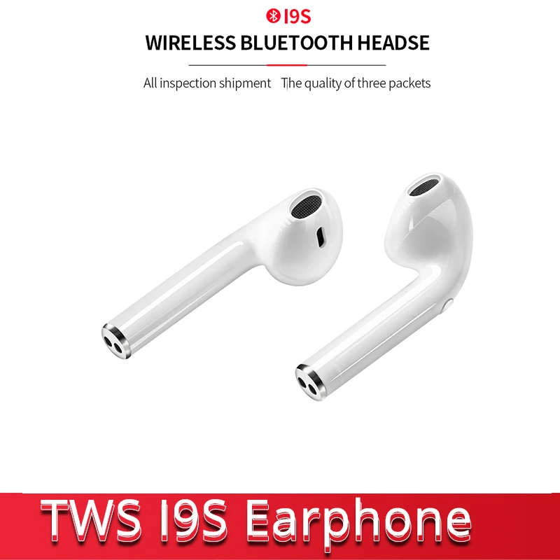 

TWS I9S Wireless Bluetooth Earphone Dynamic Earbud Headset Mic Earphone For iPhone Sumsung Huawei Xiaomi With Charging Box