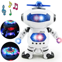 Космическая танцовщица человекоподобный робот игрушка со светом дети домашнее животное игрушка Электроника Jouets электронная игрушка для робота для мальчиков