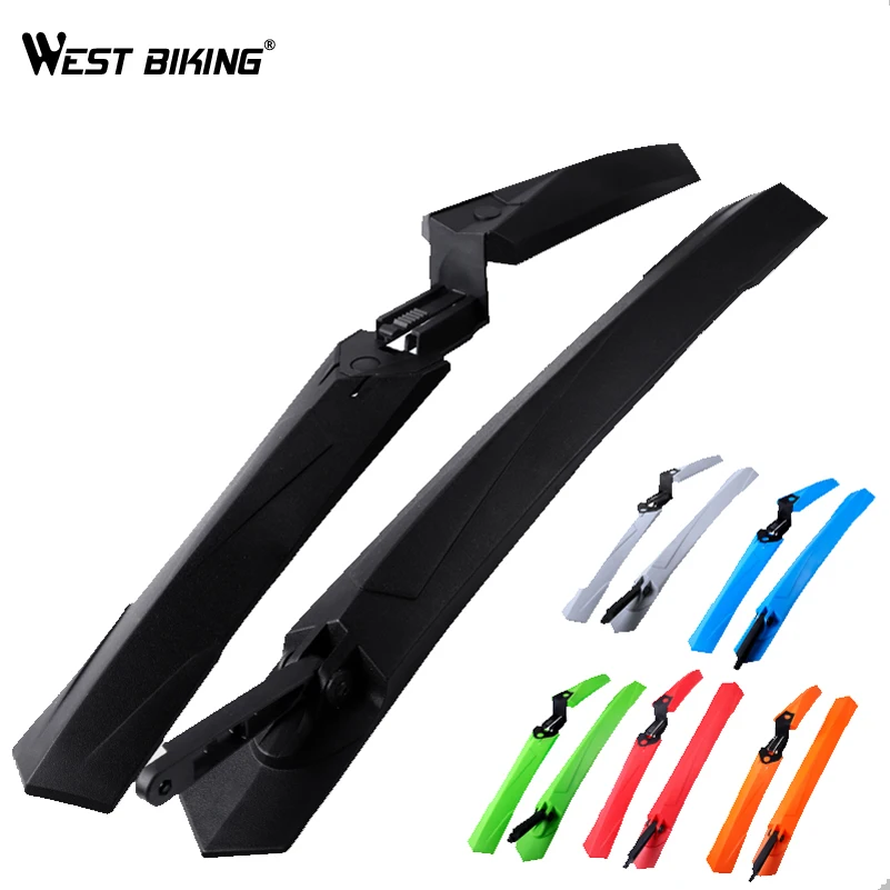 

WEST BIKING Bike Repair Tools Cycling Front Rear Fender 1Pair Road MTB Bike Mudguard Quick Install ABS Bike Fender Bicycle Tools