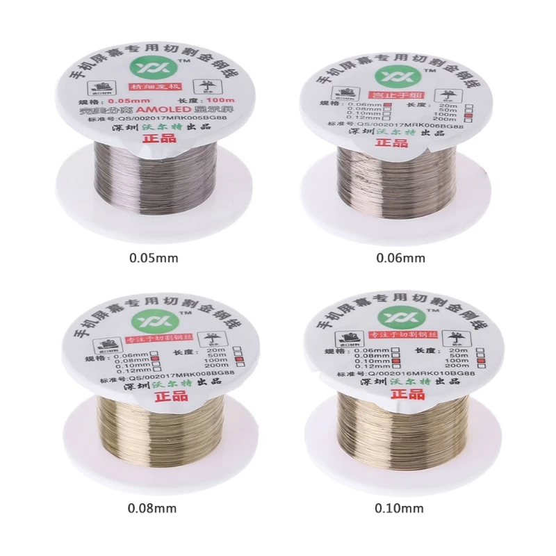100m Alloy Gold Molybdenum Wire Cutting Line LCD Display Screen Separator Repair | Инструменты