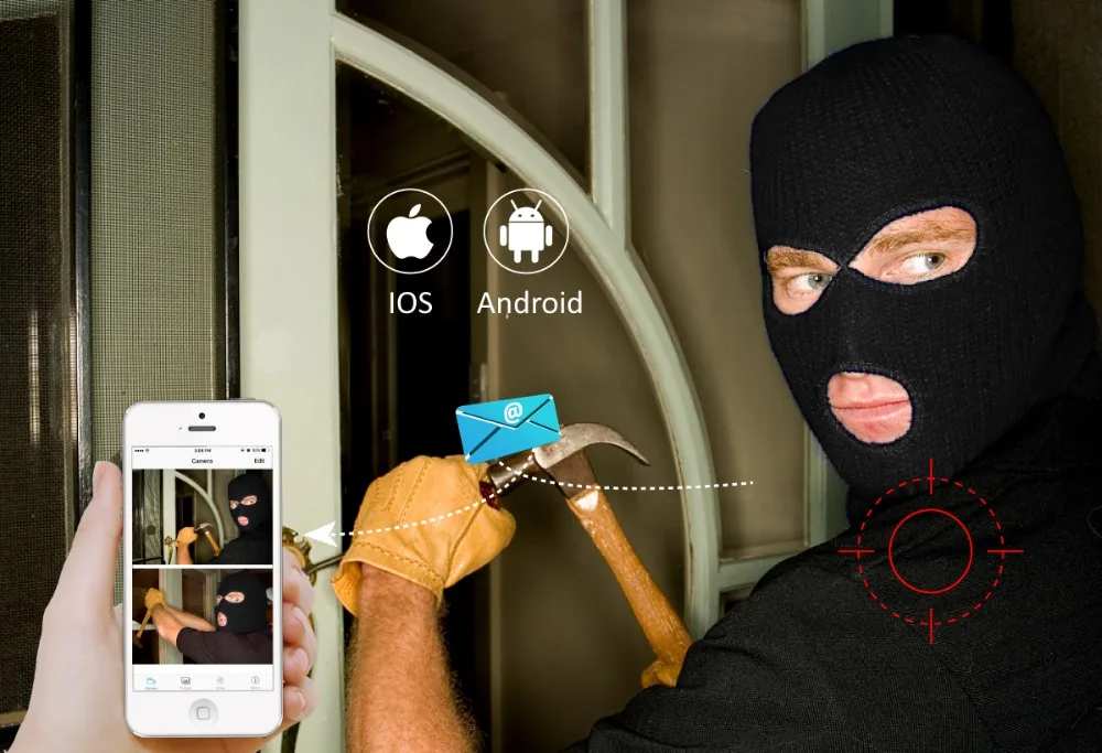 Câmera de Áudio Vídeo ao ar Livre à Prova p sem Fio Jennov Registro Visão Noturna ir P2p Onvif Cartão sd Cctv Vigilância Dwaterproof Água 1080 wi fi ip 8 ir p2p onvif cartão sd cctv vigilância